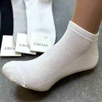 Спортивні шкарпетки з сіткою короткі 3 в 1 Житомир КОІ, 36-40 р, 12 пар