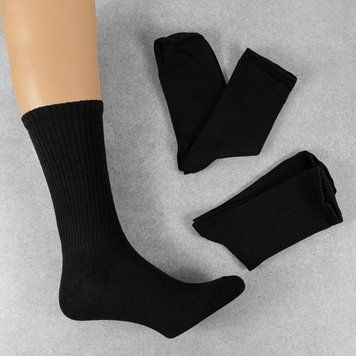 Теннисные женские носки черные Limerence, 36-40 р, 6 пар